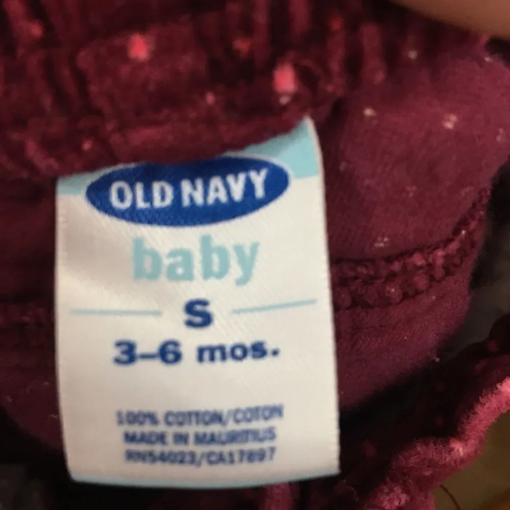 Old Navy 3/6mo Velvet Pants
